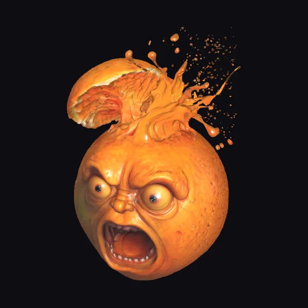 Angry Orange Explosion