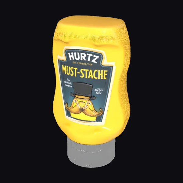Yellow Mustard Bottle