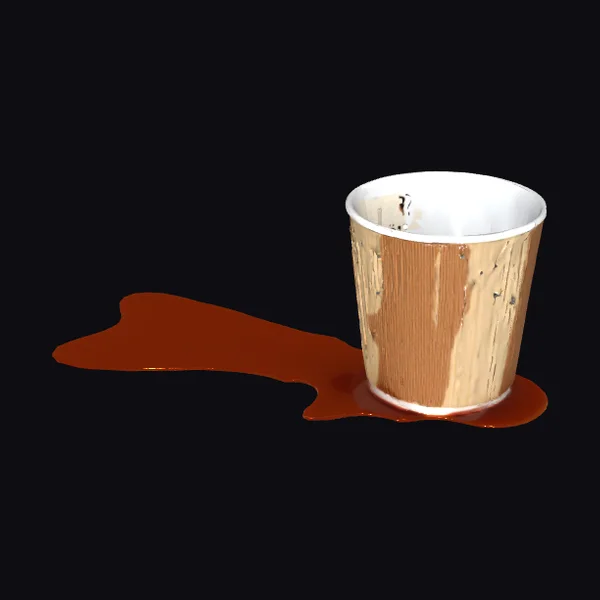 Spilled Coffee Cup
