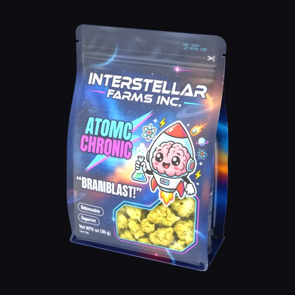 Cartoon Cannabis Packet