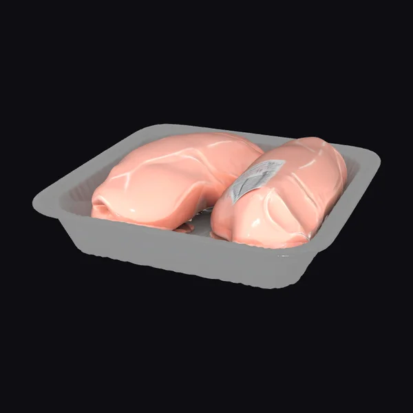 Raw Chicken Breast Tray