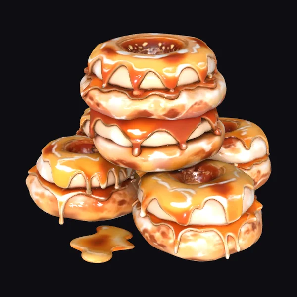 Caramel Donut Tower