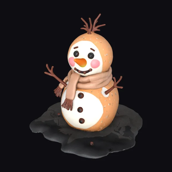 Bagel Snowman Dessert