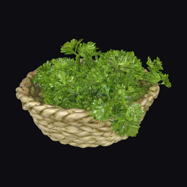 Woven Basket of Parsley