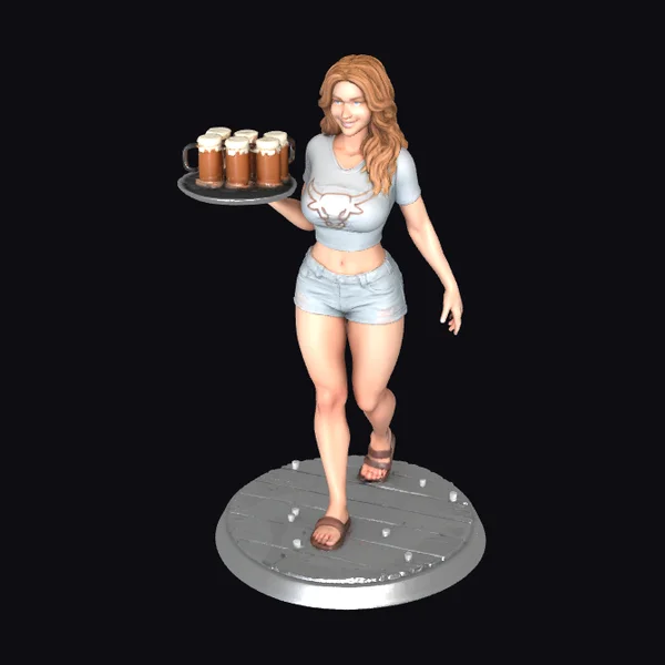 Beer Server Figurine