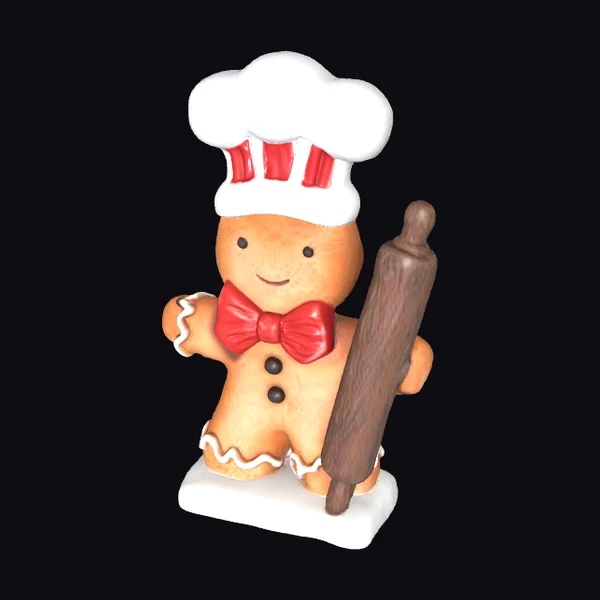 Gingerbread Chef Figurine