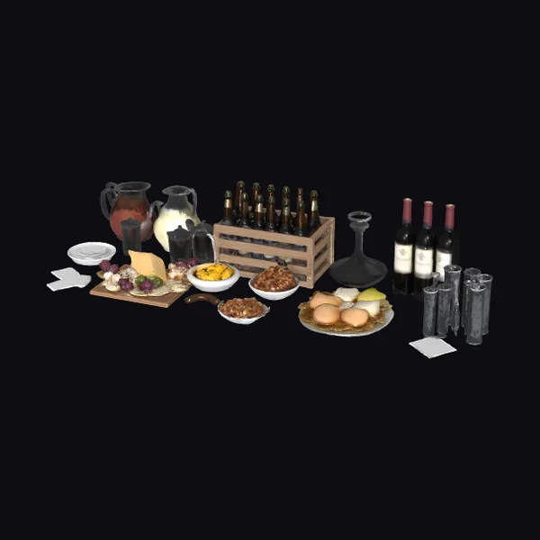 Beverage and Snack Spread