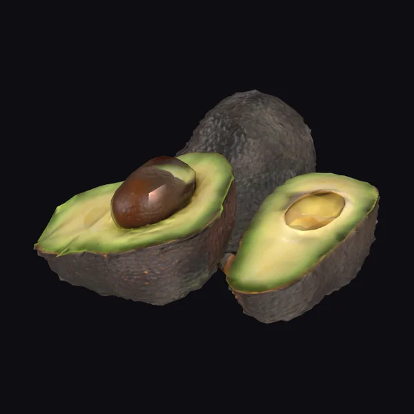 Avocado Cut in Half