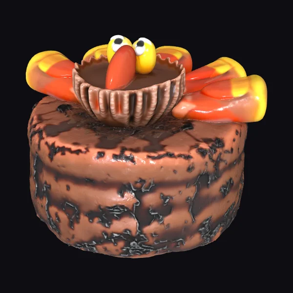 Candy Corn Turkey Dessert