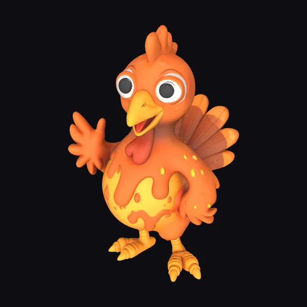 Cartoon Turkey Character