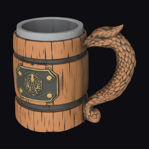 Wooden Dragon Mug