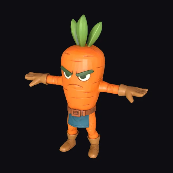 Angry Carrot Character