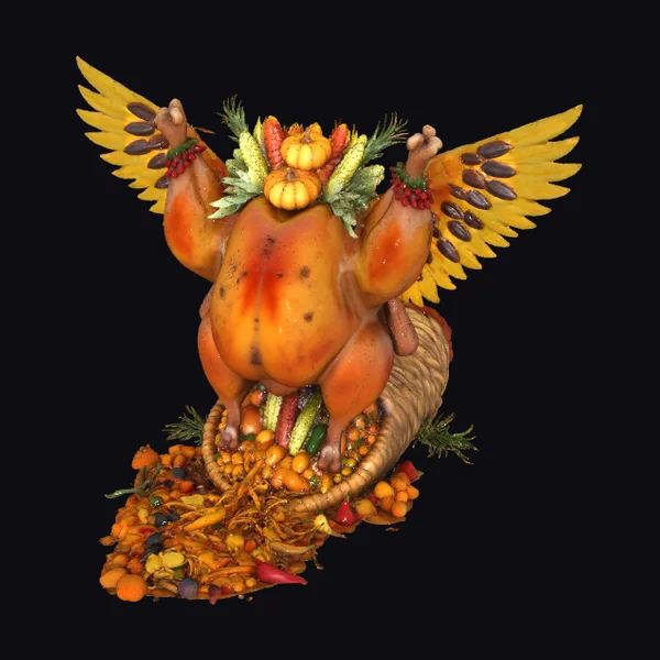 Winged Turkey Cornucopia