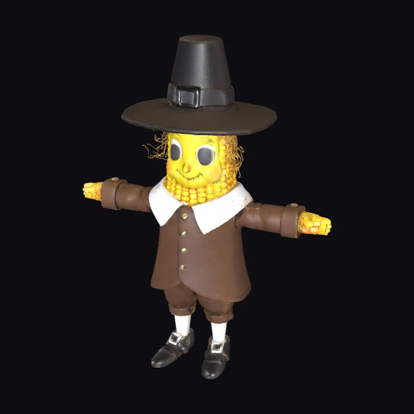 Corn Pilgrim Figure