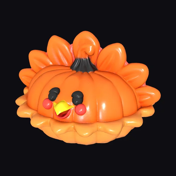 Pumpkin Turkey Face