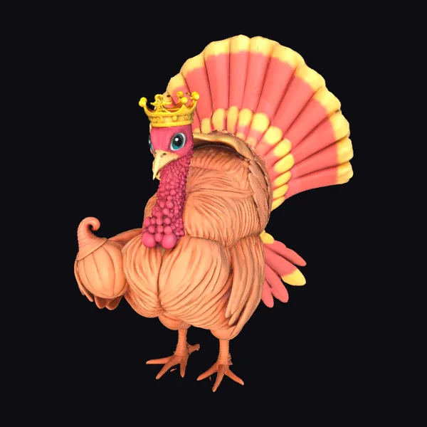 Royal Turkey Figurine