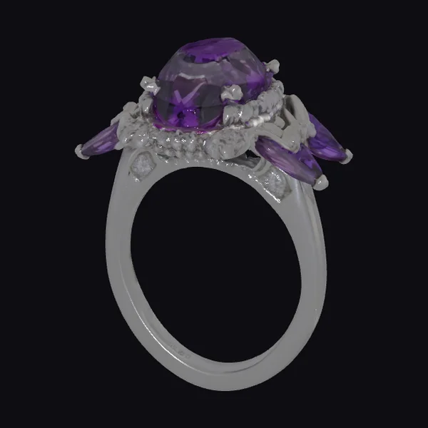 Purple Gemstone Ring