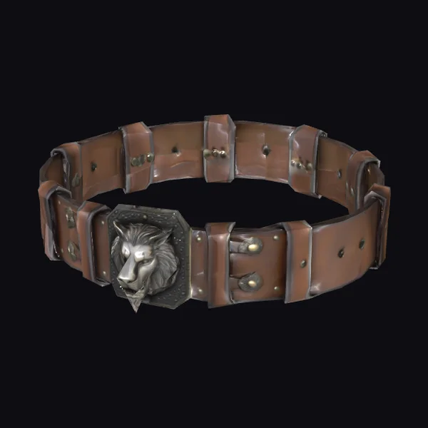 Medieval Lion Belt Buckle