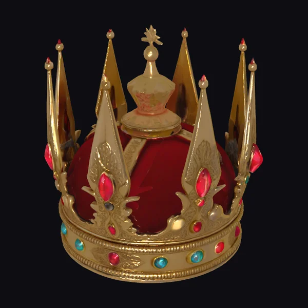 Aged Gold King's Crown