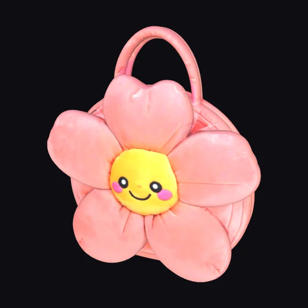 Puffy Cartoon Flower Handbag