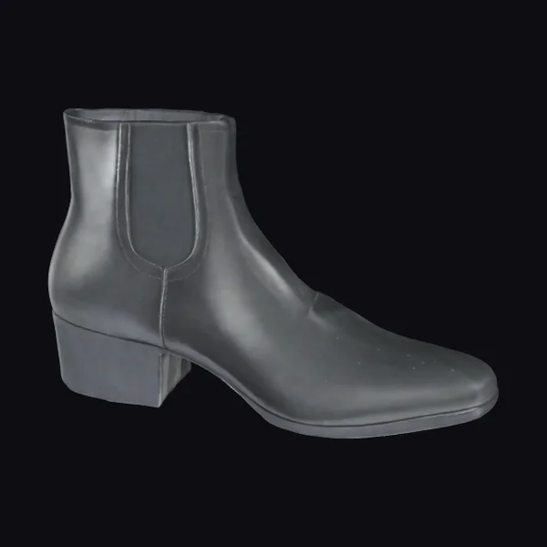 Black Leather Ankle Boot