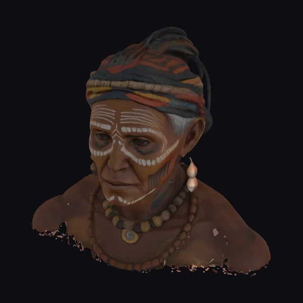 Aboriginal Elder Woman Bust