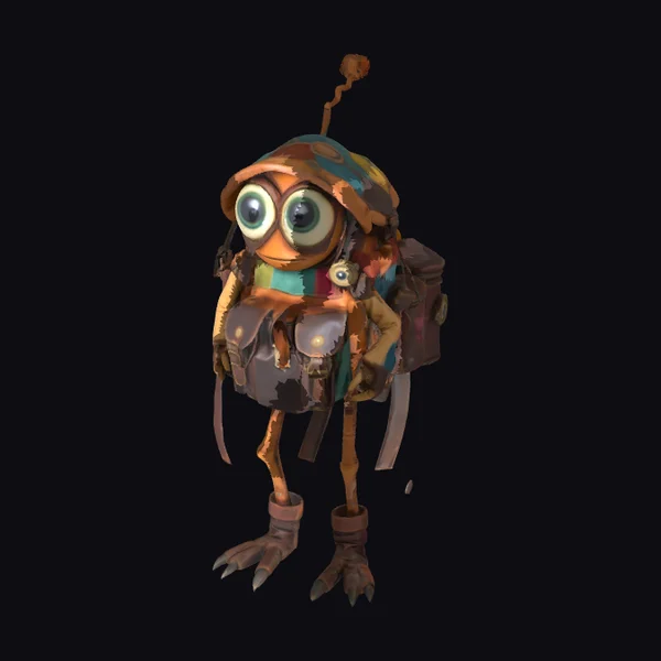 Worn Traveler's Backpack Creature