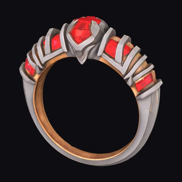 Crimson Gemstone Ring