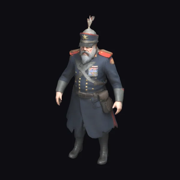 Elderly Military Officer
