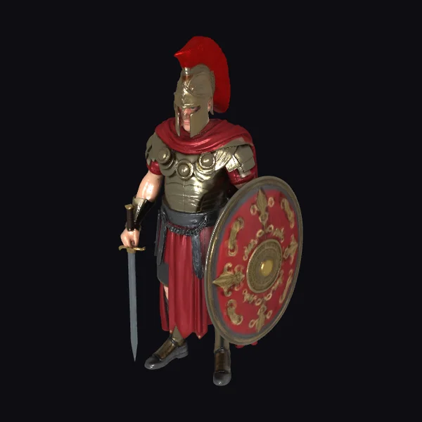 Roman Legionnaire with Shield