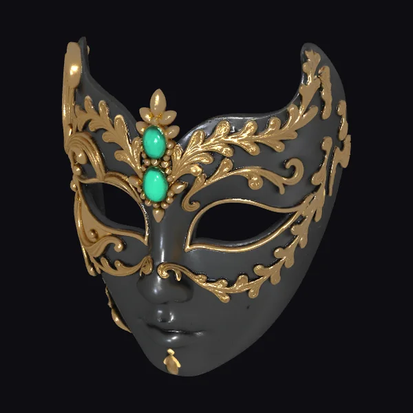 Black Masquerade Mask