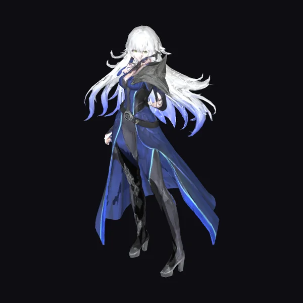 Ethereal White-Haired Warrior