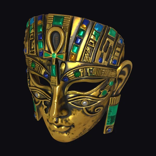 Golden Ankh Mask