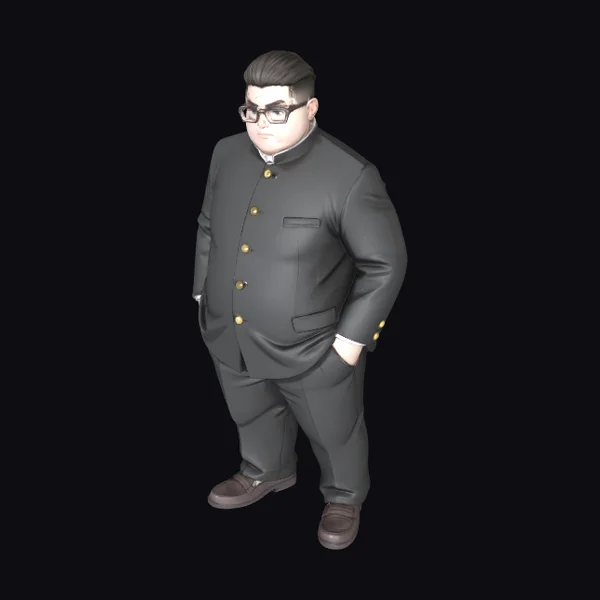 Cartoonish Overweight Politician