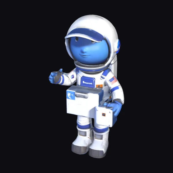 Astronaut Courier Character