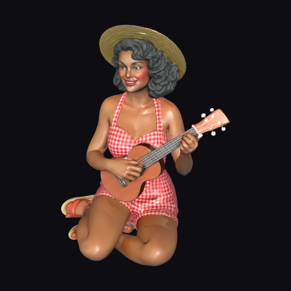 Woman with Ukulele