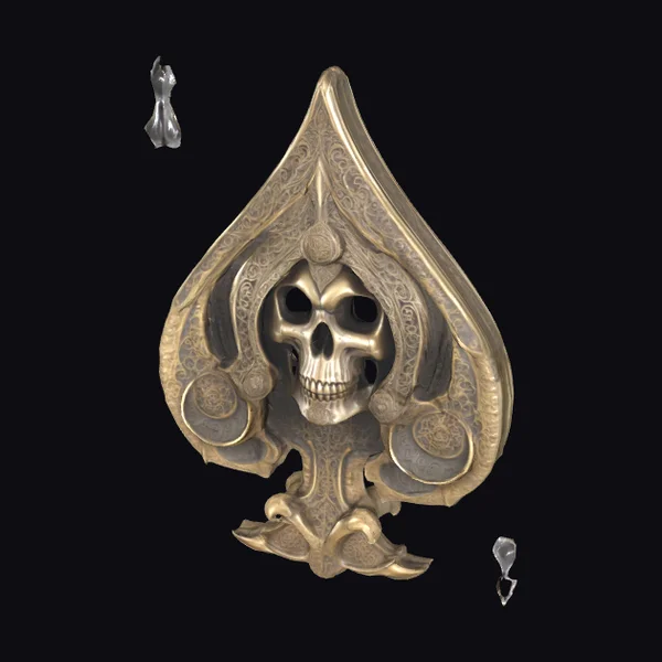 Ace of Skulls Plaque