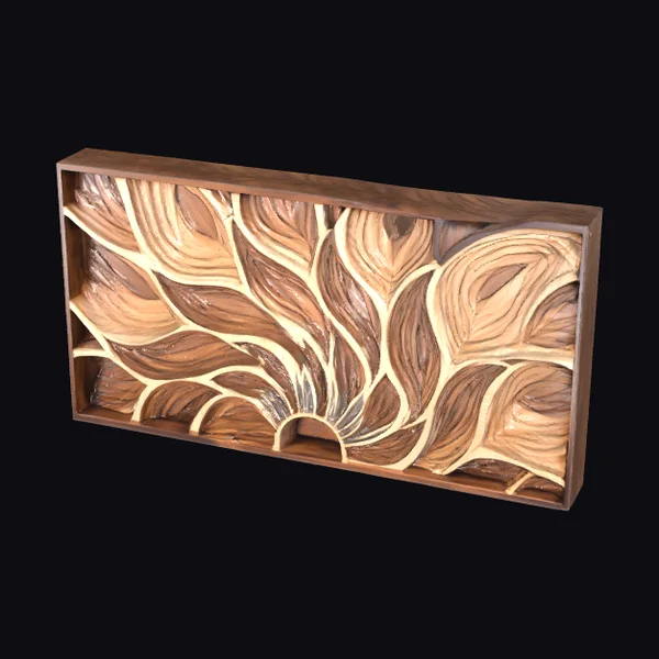 Wooden Layered Abstract Art