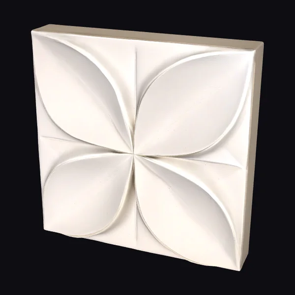 Floral Geometric Relief Panel
