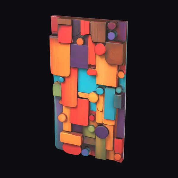 Vibrant Geometric Panel