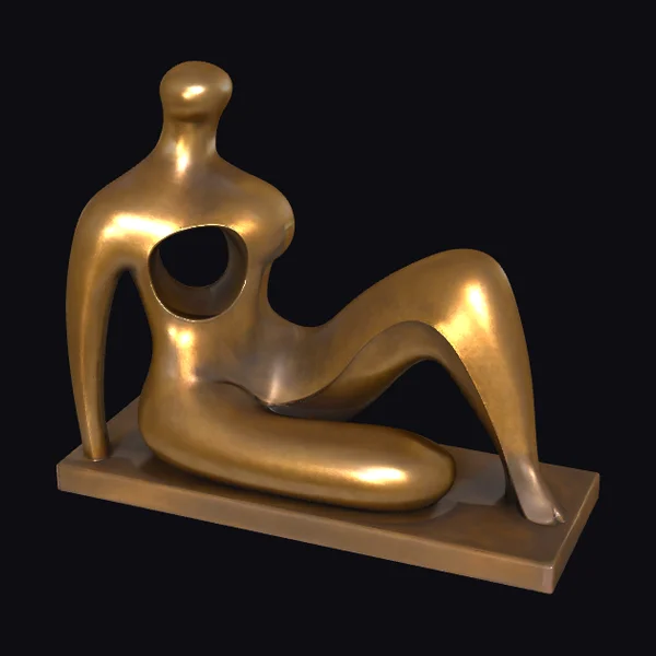 Abstract Bronze Human Figure