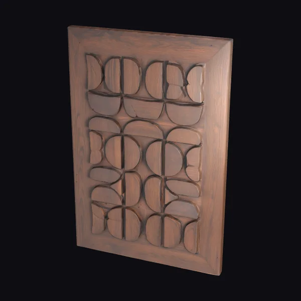Wooden Geometric Panel