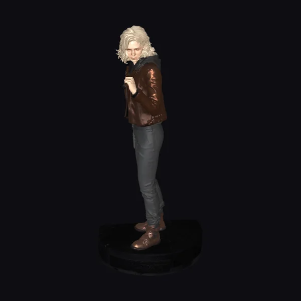 Woman in Brown Jacket