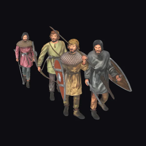 Medieval Shield Bearers Group
