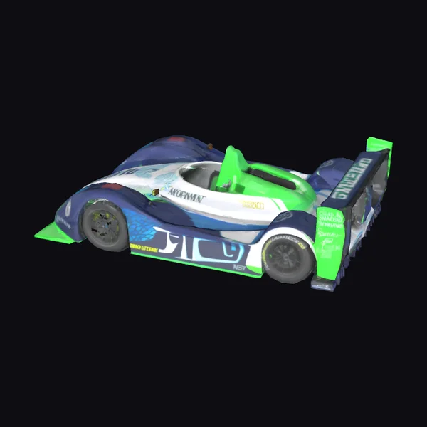Neon Green Race Car