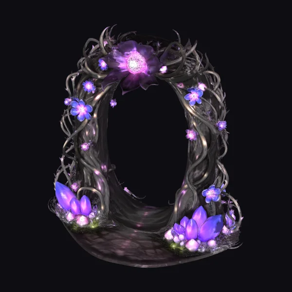 Glowing Mystic Flower Arch