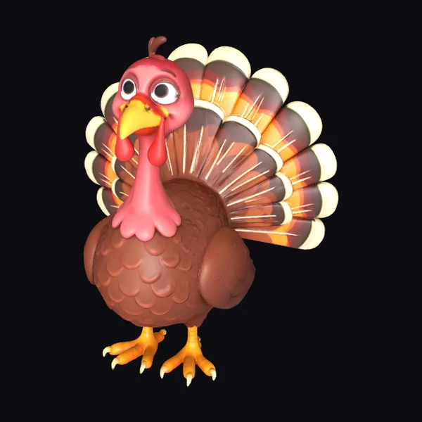 Cartoon Thanksgiving Turkey