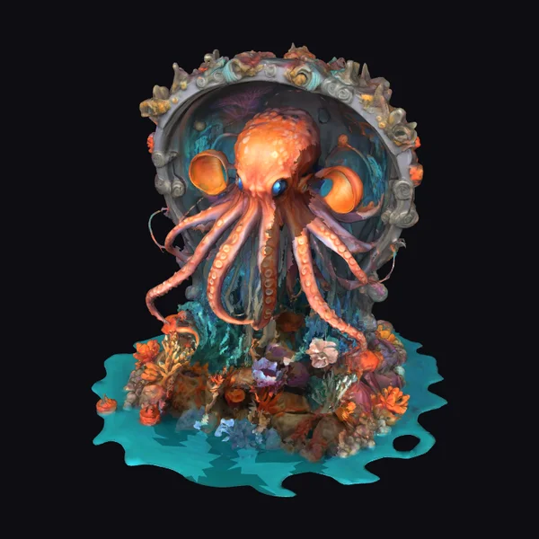 Octopus in Pipe Reef