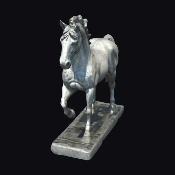 Ancient Stone Horse Statue