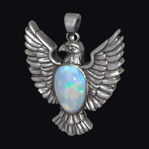 Turquoise Eagle Pendant
